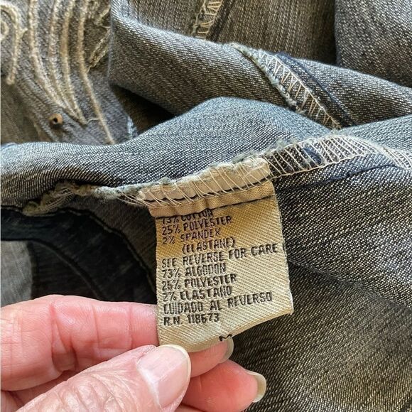 DANIEL Jeans Denim Jacket Blingy Embroidered Embelished Size M - Picture 14 of 15